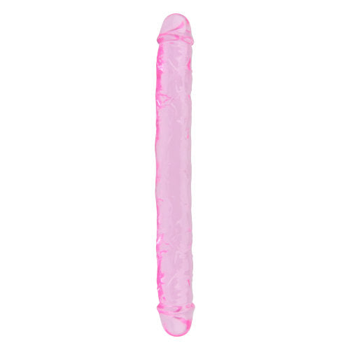 Rosa dubbeländad dildo från Loving Joy